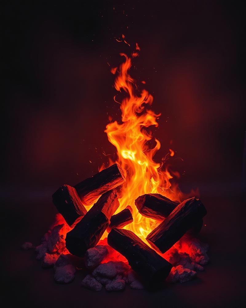 Crackling fire