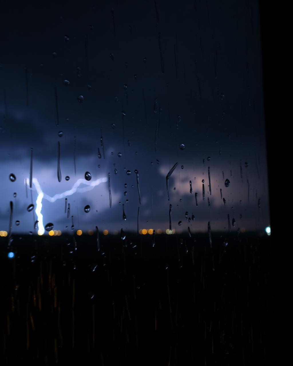 Rainstorm with thunder